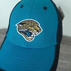 NFL Jacksonville Jaguars Football Hat Cap Hook Loop Black Teal One Size