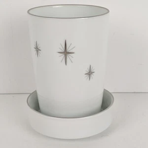 Vintage MCM Fukagawa Arita 713 Cross Star Atomic Age Juice Glass Coaster No 713 - Picture 1 of 9