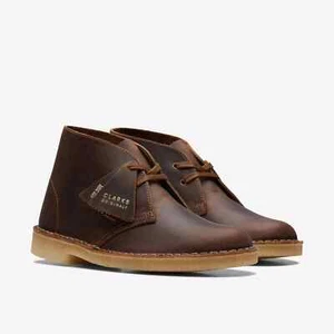 Clarks 26155523 Women's US 9 Brown Leather Round Toe Ankle Desert Boot ZPO2054 - Picture 1 of 12