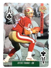 HOF'er STEVE YOUNG 49ers 1993 Bicycle Ditka's Picks ACE OF CLUBS Playing Card