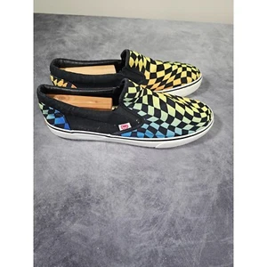 Ecko Unltd Slip On Checkerboard Men Size 11 Shoes Psychedelic Festival - Picture 1 of 6