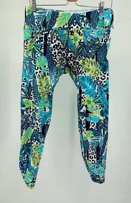 Calvin Klein Leggings Cintura Alta Estampado Azul Talla XS NUEVO CON ETIQUETAS 469 Foto 1 de 3