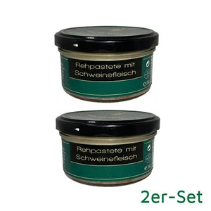 2er-Set Wildgenuss Rehpastete / Paté mit Schweinefleisch 2x 150g Delikatesse - Bild 1 von 7