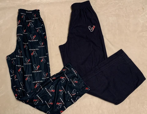 Houston Texans Official NFL Kid Youth Pajama Pants, S or L, Navy or Texans Print Cover