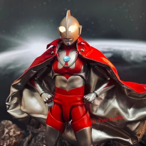1/10 Custom Wired Cape Cloak For 7'' Ultraman Action Figure(No Figure) - Picture 1 of 8