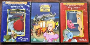 3 Readers Digest Presents Dvds, The Wild Swans, Cinderella, Thumbelina - Picture 1 of 4