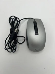 DELL 6-Button Silver Wired Laser Optical Scroll Wheel USB Mouse M-UAV-DEL8 4K93W - Picture 1 of 7