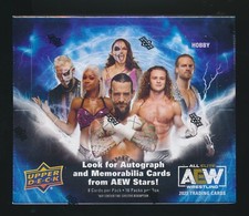 2022 UPPER DECK ALL ELITE AEW WRESTLING SEALED 16 PACK HOBBY BOX 