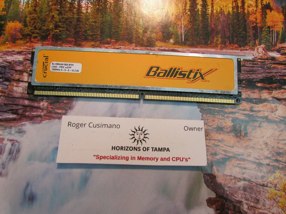Crucial BL12864AA106A.8FE5 Ballistix 1GB DDR2  RAM SINGLE - Image 1 of 1