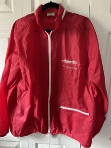 Holland America Cruise Line MAASDAM Schiffsjacke Vintage Windbreaker XL rot - Bild 1 von 4