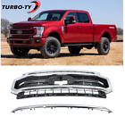 Front Upper Bumper Grille Chrome For 2020 2022 Ford Super Duty F 250 F 350