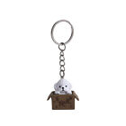 Ask To Take Away The Box Teddy Dog Couple Key Dog Keychain Ring