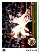 1989 Upper Deck Baseball Card #755 Jim Abbott Rookie