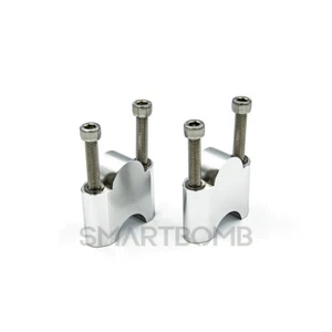 KIT RIALZA MANUBRIO RISER BMW S1000R 2014-2019 F800GS ADVENTURE 40MM SILVER - Imagen 1 de 6