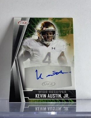 2022 Sage High Series Autographs #A-KAJ Kevin Austin, Jr. NM-MT Auto - Image 1 of 2