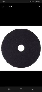 3M Black Stripper Pad 7200, 19” Floor Care Pad, CASE OF 5 - Picture 1 of 2