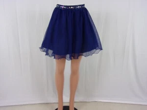 Falda Corta Transparente Masquerade TALLA: 5/6 AZUL REAL - Imagen 1 de 4