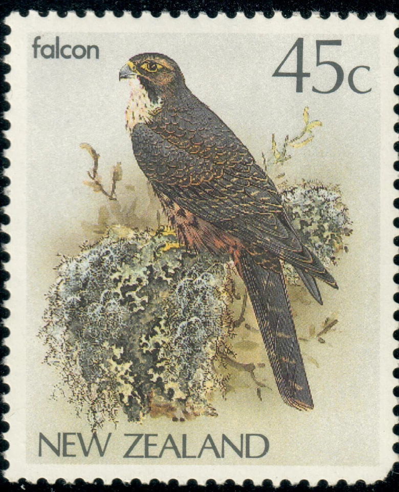 New Zealand - 1986 - Native Birds - Falco novaeseelandiae - 45¢ - #2438 - Image 1 of 1