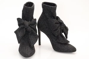 $1030 Athentic GIUSEPPE ZANOTTI Women’s Stretch Glitter Sparkle Ankle Boot - Picture 1 of 8