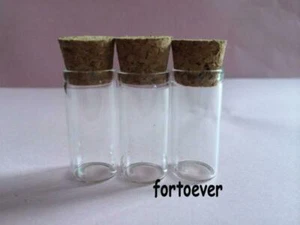 25pcs new 3ml Clear fancy nice look Glass Bottles with Corks Jars Small bottle - Picture 1 of 1