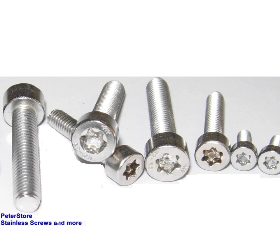 S P Zylinderschrauben ISO 14579 Edelstahl VA TORX M3 Zylinderkopf Vollgewinde