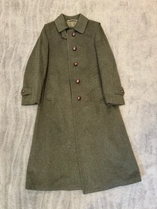 Salko Loden Tirol Wool Alpaca Baur Foradori Size 36 Green Vintage Trench Coat - Picture 1 of 14