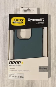 OtterBox Symmetry Cactus Leather MagSafe Case For iPhone 16 Pro, Sagebrush Green - Picture 1 of 1