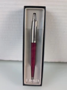 Vintage PARKER Jotter Burgundy Pen 78032 Made In USA -funktionstüchtig- - Bild 1 von 8
