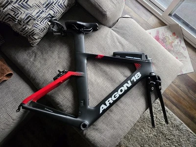 Argon 18 E117 Tri Frame, Fork, Saddle, and Accessories, Rim Brake - Image 1 of 4