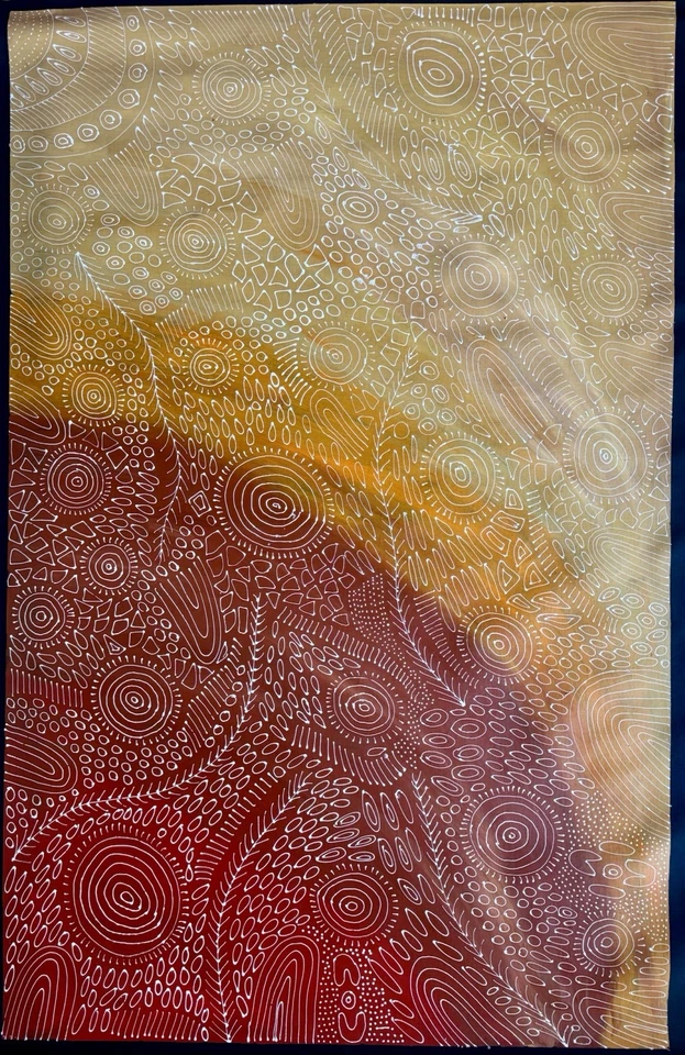 Freda Price Pitjara, Auténtico arte aborigen. Hija de Anna Price Petyarre. Foto 1 de 4