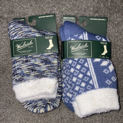 2 pares de calcetines Woolrich para mujer de doble capa con aloe vera ¡Nuevos! Nuevo con etiquetas Foto 1 de 4