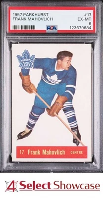 1957 PARKHURST #17 FRANK MAHOVLICH RC HOF PSA 6 - Image 1 of 4
