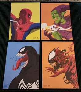 Menge 4 Lootcrate Spider-Man Greymatter Kunst 7"X5" Drucke Gift, Gemetzel, Kobold - Bild 1 von 2