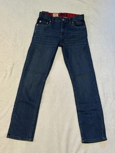 Levi’s Boys 511 Slim Jeans 14 Regular 27x29 Adjustable Waist Stretch Dark Wash  - Picture 1 of 6