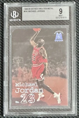 1998-99 Michael Jordan Skybox Molten Metal #141 Supernatural, Graded BGS 9 Mint - Image 1 of 2
