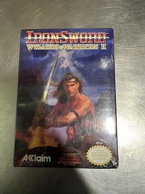 1989 NES NINTENDO - IRON SWORD WIZARDS & WARRIORS II - NEW SEALED - Image 1 of 2