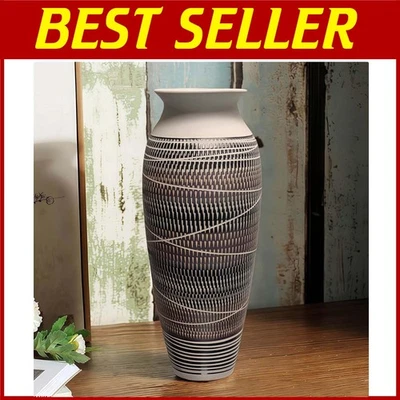 Ваза деревенский фермерский дом богемное дерево - большая винтажная цветочная ваза 12,6 дюйма - Изображение 1 из 4