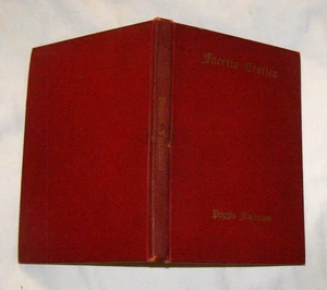 FACETIA EROTICA Poggio Fiorentino Ltd 1250cc #191 maroon HC Woodcut Illus - Imagen 1 de 4