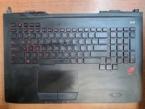 ASUS ROG G751J G751JM-BHI7T26 PALMREST TOUCHPAD W/ KEYBOARD 13NB06G1AP0201 READ! - Zdjęcie 1 z 4