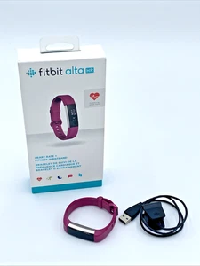 Fitbit Alta HR Pure Pulse Heart Rate - Fuchsia, Used - Good, w/ Box & Charger - Picture 1 of 16
