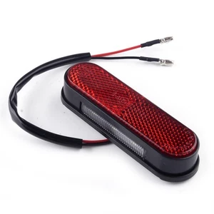 Motorcycle 3 LED License Plate Light With Red Reflector sk - Picture 1 of 6