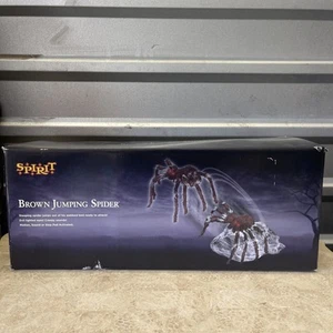 RARO NOS Spirit Halloween Brown Jumping Spider 2011 Prop mai fuori scatola - Foto 1 di 6