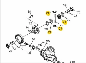 Genuine Isuzu D-Max & NKR GRAFTER REAR DIFF PLANET GEARS 2012-20 (SEND REG) - Picture 1 of 2
