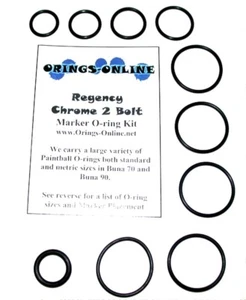 Kit de Oring de Junta Tórica de Paintball Cromo 2 Pernos x 2 Reconstrucciones / Kits - Imagen 1 de 1