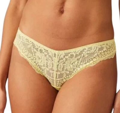 Ropa interior de bikini maya Free people panty encaje mezcla de nailon verde claro talla M Foto 1 de 4