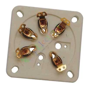 1 Stck. 7 Pin Gold Kupfer Keramik Vakuum Röhrenfassungen HIFI Audio Verstärker Radio Zum Selbermachen - Bild 1 von 4