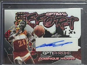 Dominique Wilkins Auto 2022 Leaf Optichrome Optimal Effort 1/1 Autograph OE-DW1 - Picture 1 of 2