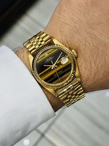 Rolex Datejust 36MM Yellow Gold Tiger Eye Dial Ref. 1601 - Picture 1 of 5