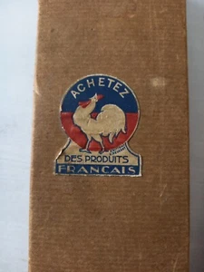 Box BUY FRENCH PRODUCTS cardboard patriotism old suxon brush  - Picture 1 of 11
