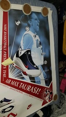 DIANA TAURASI SIGNED POSTER NIKE RARE WNBA to COACH GEORGE RAVELING - Half Off - Image 1 of 4